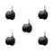 Service Caster 2'' Black Floor Safe Twin Wheel Casters 5/16 Threaded Stem, 5PK SCC-TS02S50-TPR-BLK-5161810-5 - alternate 1
